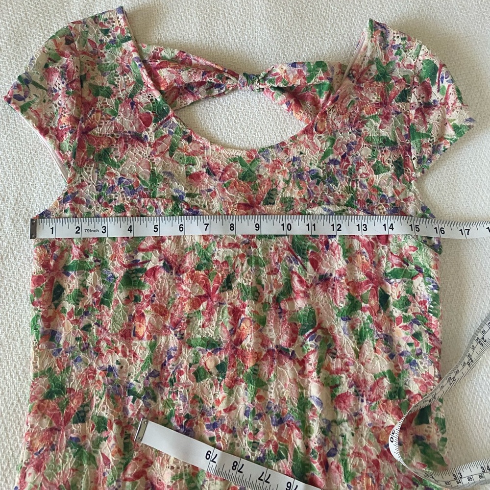 Free People Lace Floral Bodycon Dress Size XS - Picture 6 of 15